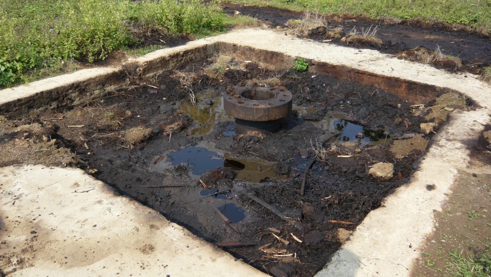 An abandoned oil rig. (Morung File Photo)